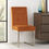 Thumbnail: Tivoli Dark Oak Uph Cantilever Chair - Harvest Pumpkin Velvet (Pair)