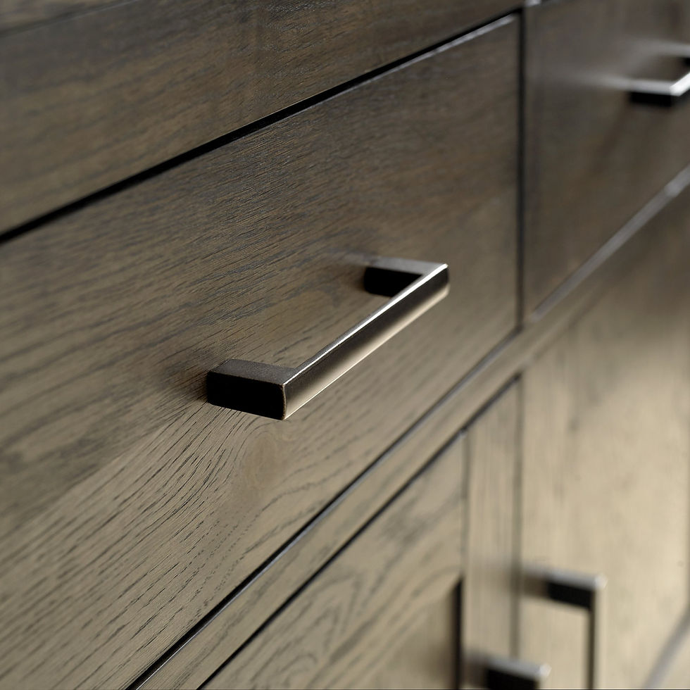 Thumbnail: Turin Dark Oak Lamp Table With Drawer