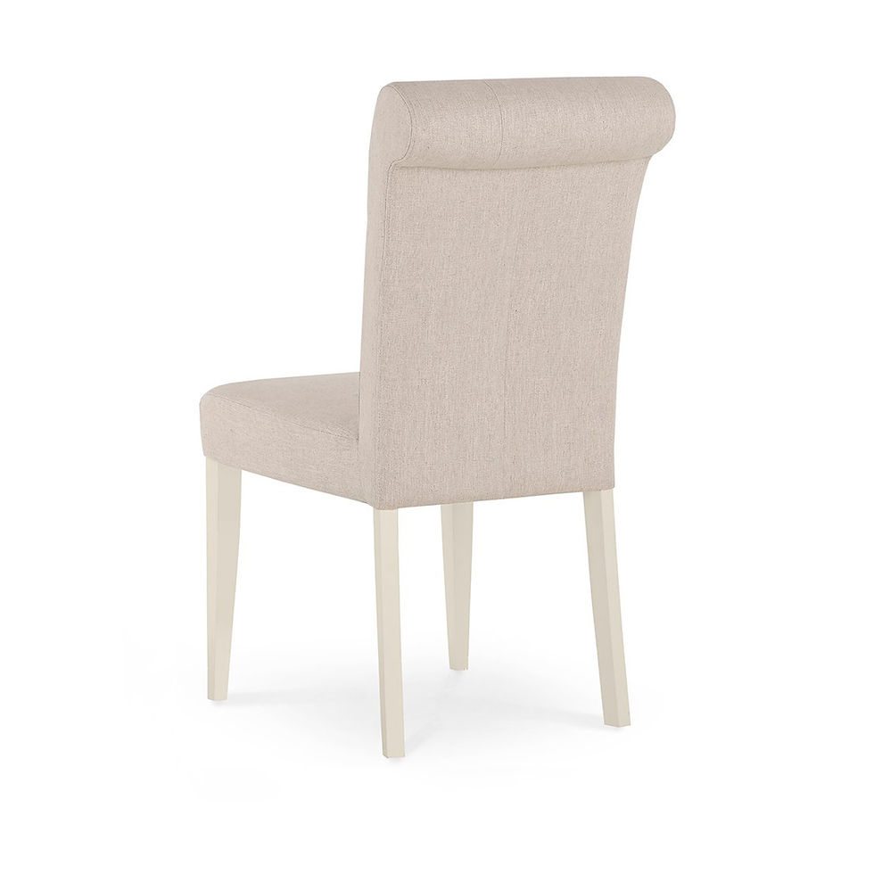 Thumbnail: Montreux Antique White Uph Chair - Sand Fabric (Pair)