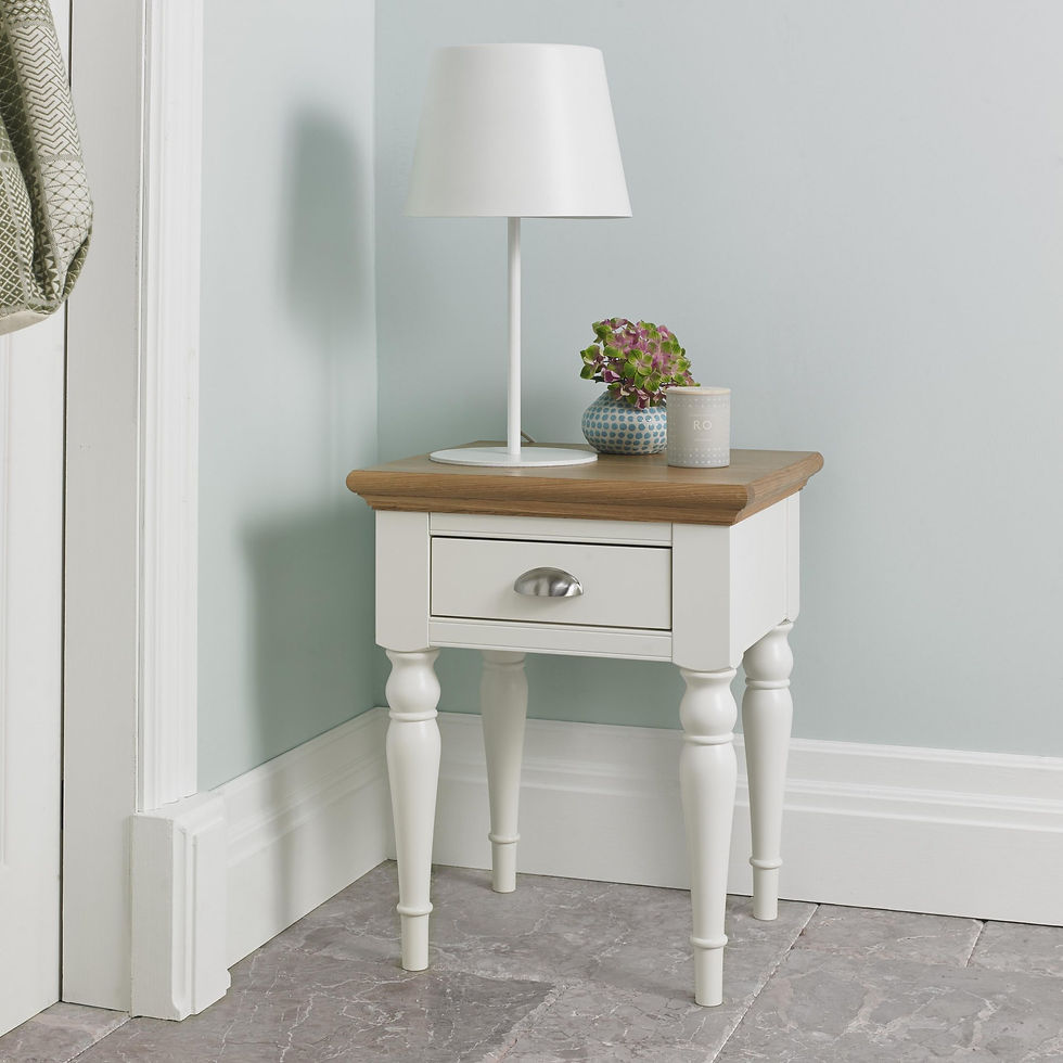 Thumbnail: Hampstead Two Tone Lamp Table - Turned Leg
