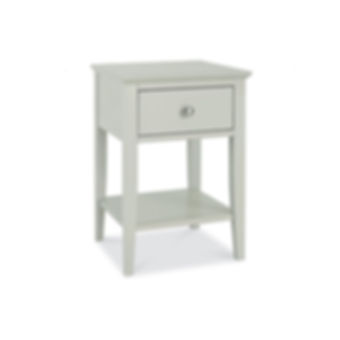 Ashby Soft Grey 1 Drawer Nightstand