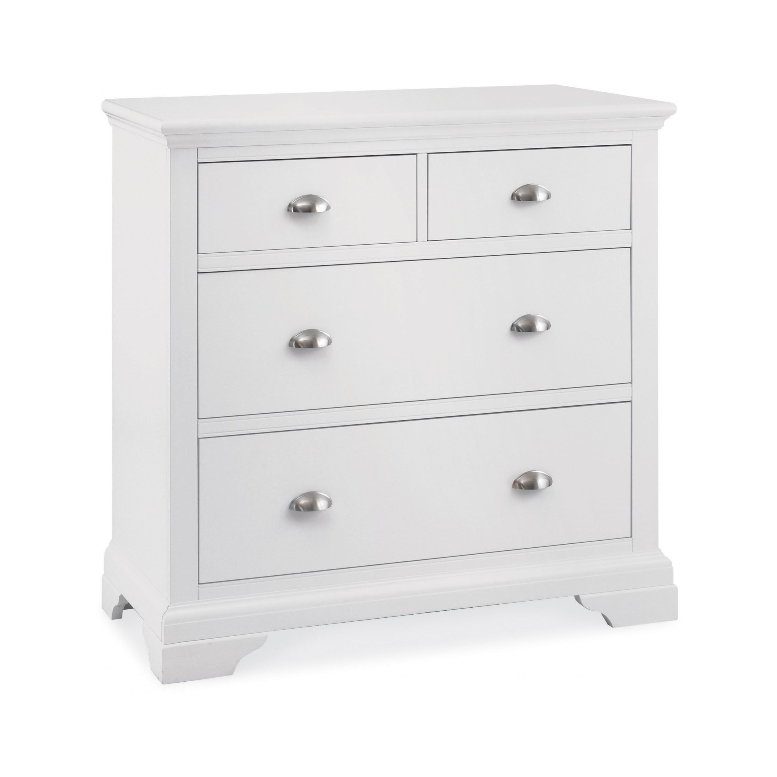 Hampstead White 2+2 Drawer Chest