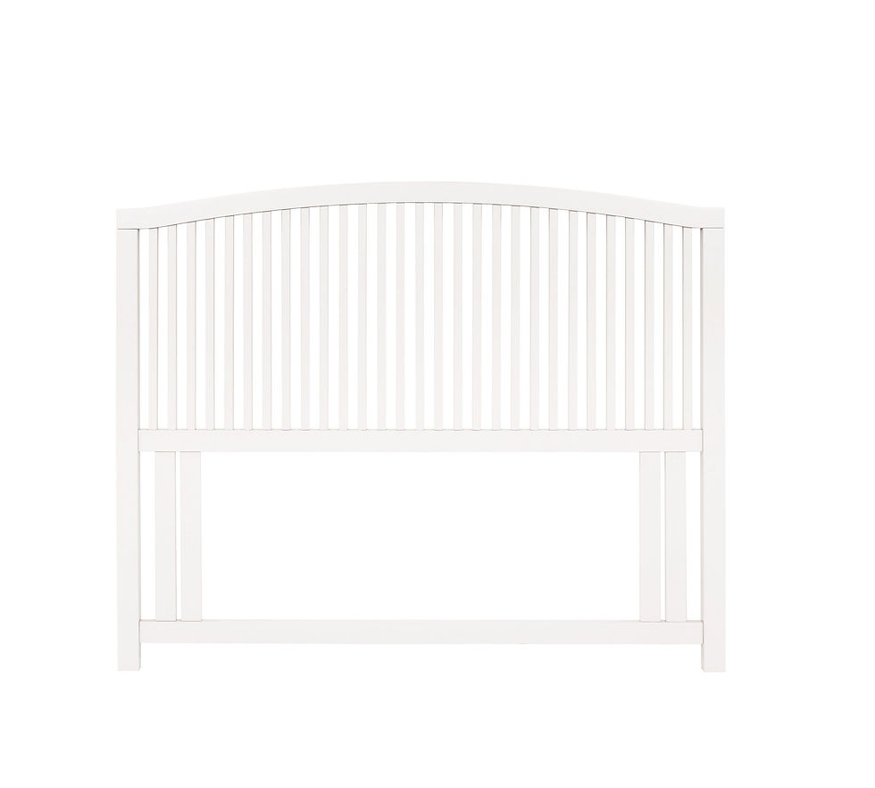 Ashby White Slatted Headboard Small Double 122cm