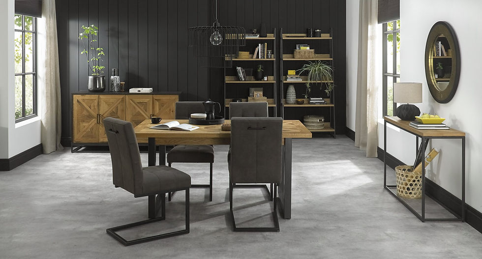 Thumbnail: Indus Uph Cantilever Chair - Dark Grey Fabric (Pair)