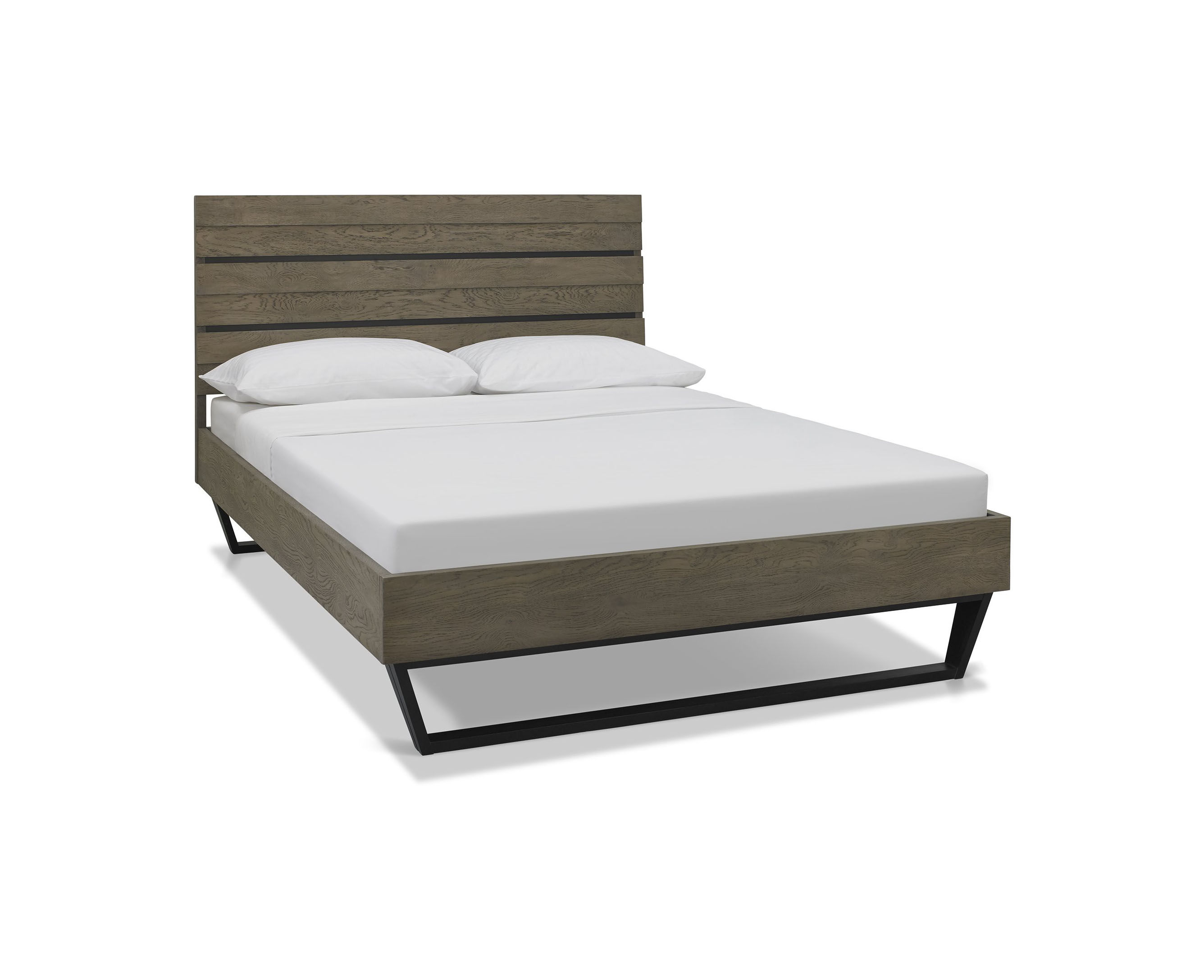 Tivoli Weathered Oak Low End Footend Bedstead - Double 135 cm