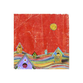 Feathers, Dots & Stripes X- Canvas Art