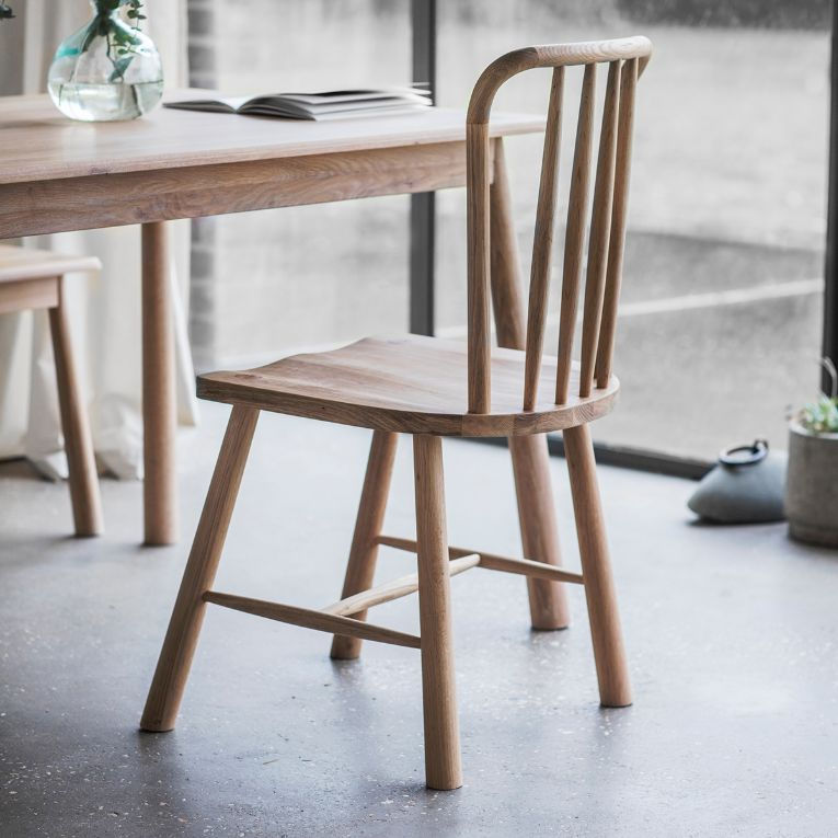 Thumbnail: Wichama Oak Dining Chairs - Pack of 2