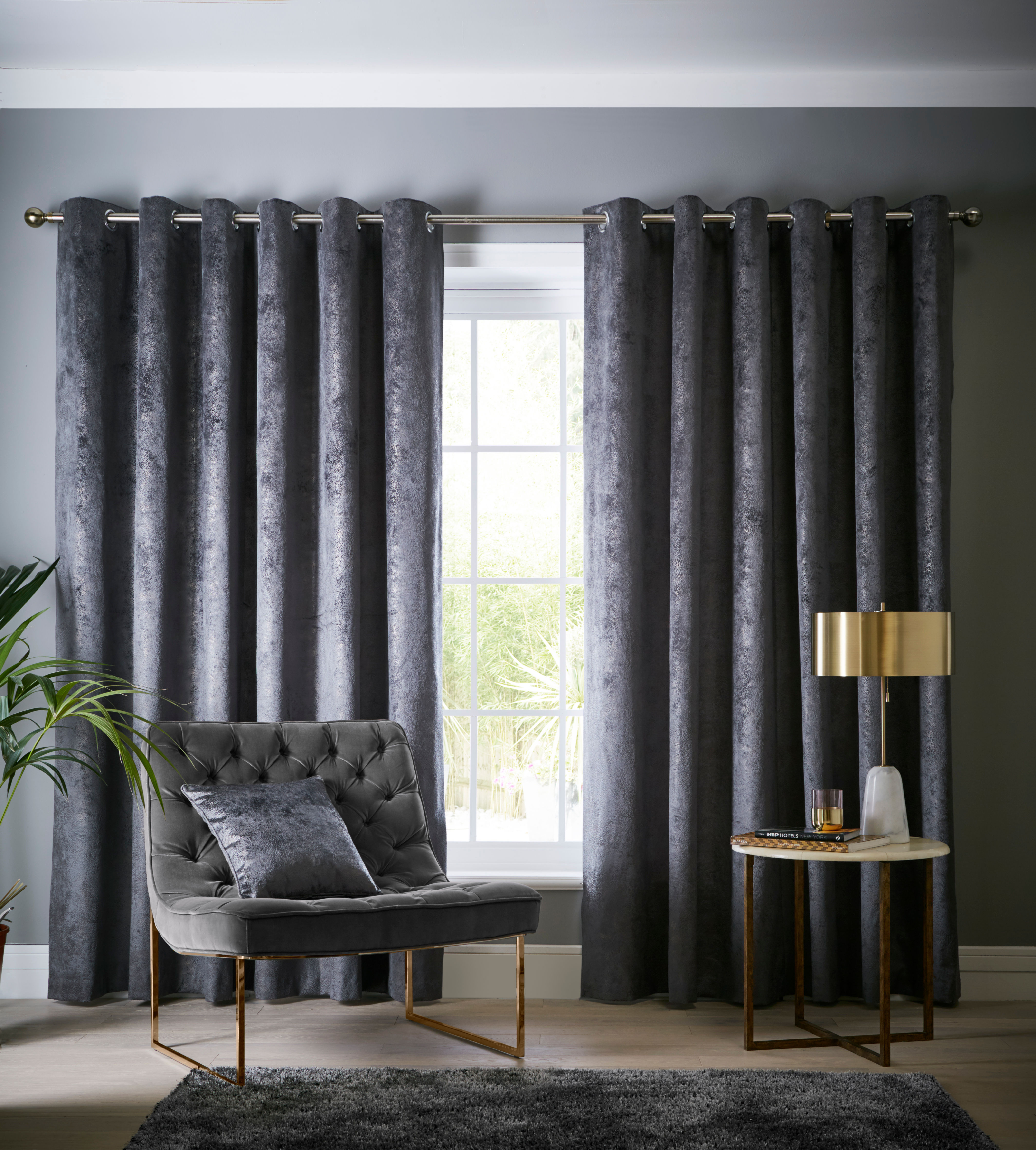 Navarra Slate Curtains