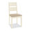 Thumbnail: Provence Two Tone Slatted Chair - Sand Fabric (Pair)