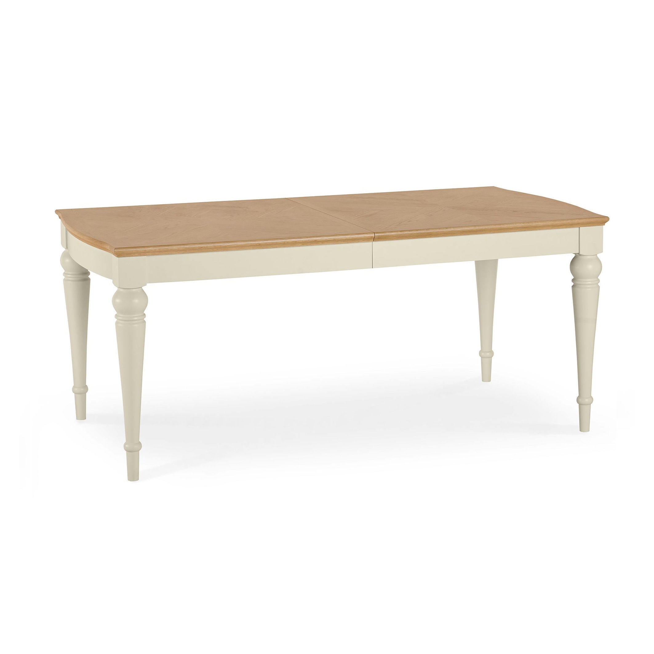 Montreux Pale Oak & Antique White 6-8 Extension Table