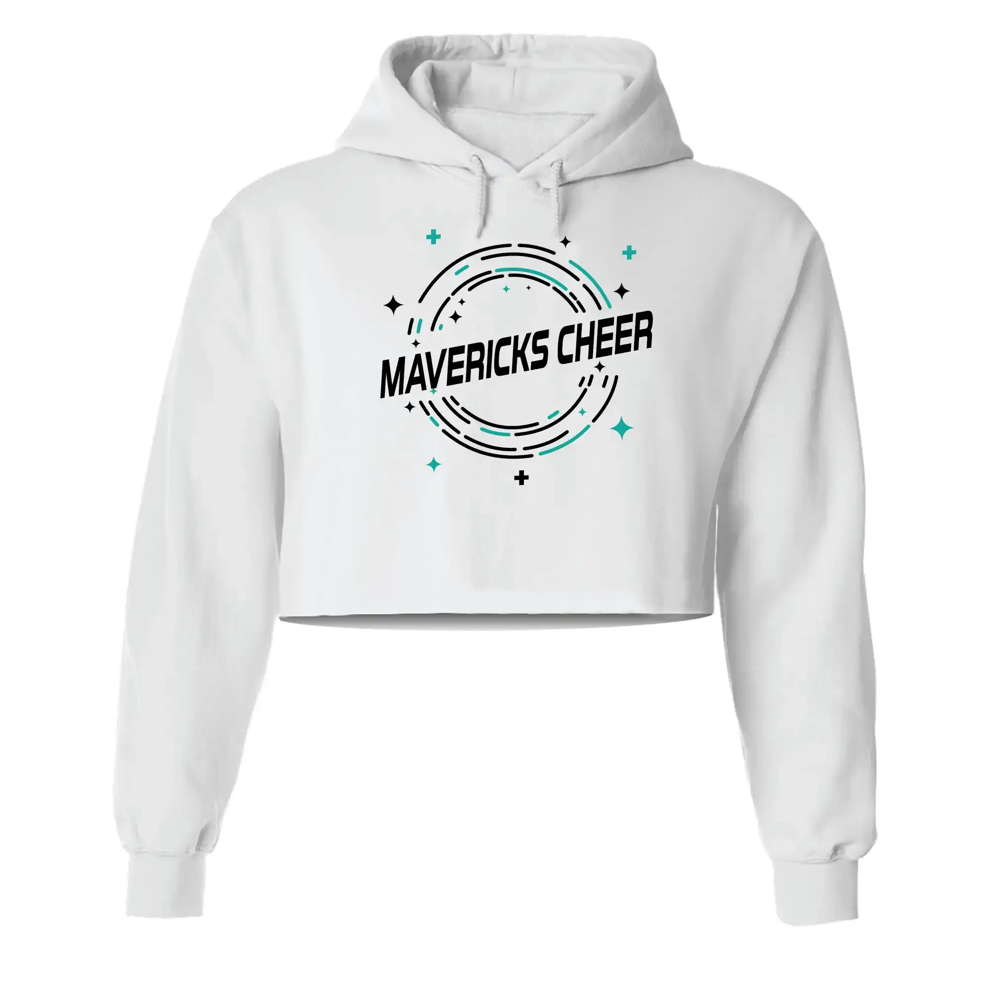 MC White Crop Hoodie