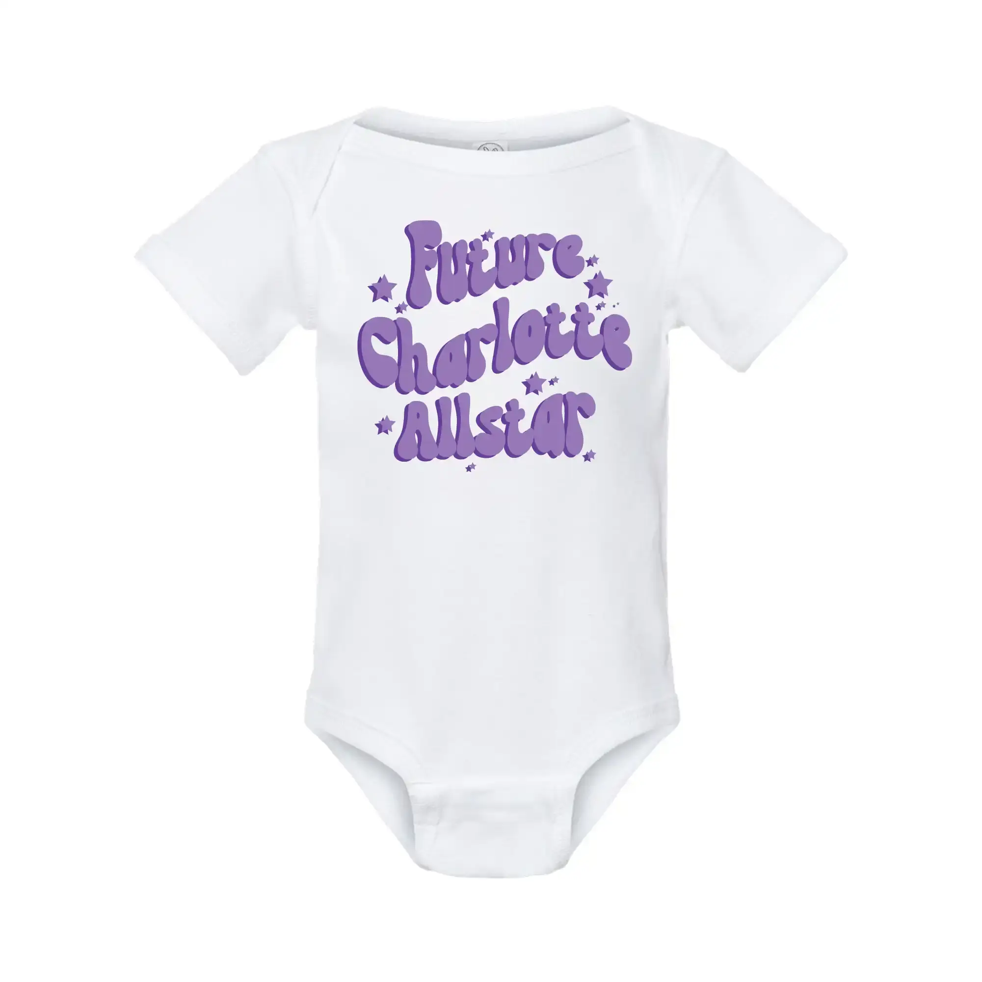 Charlotte Allstars White Baby Onesie