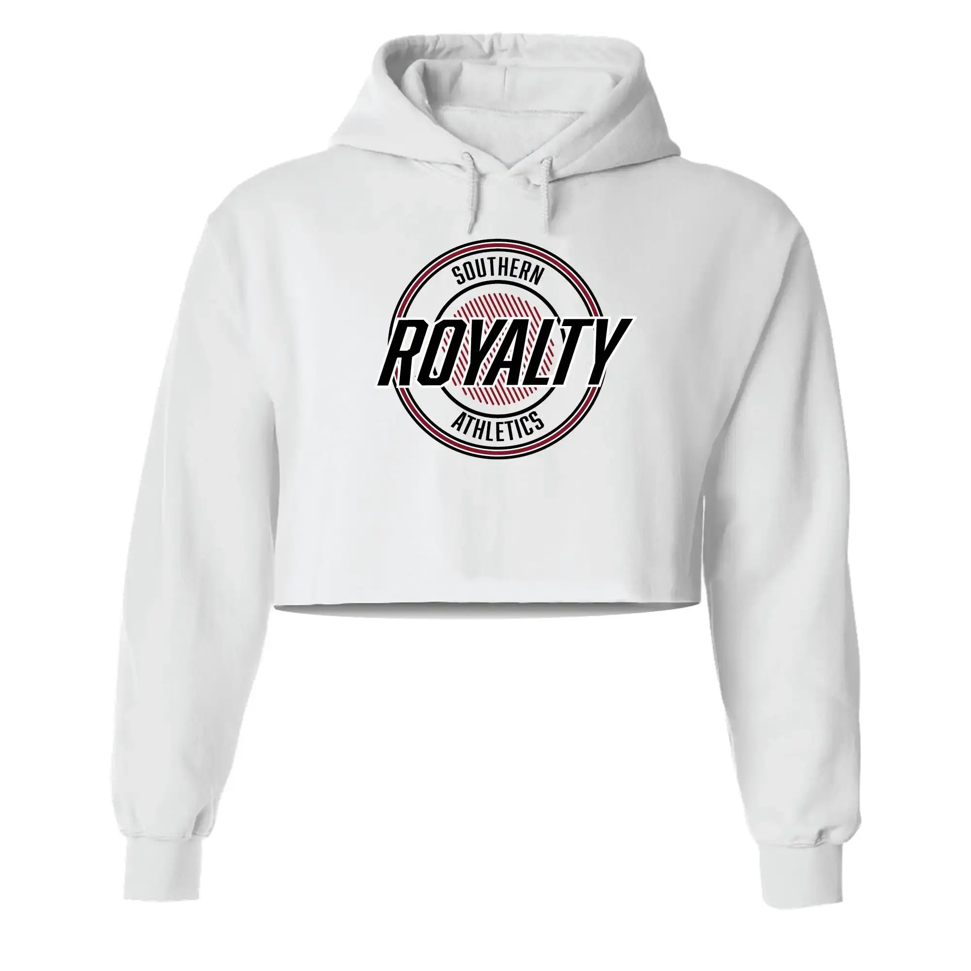 SRA White Crop Hoodie