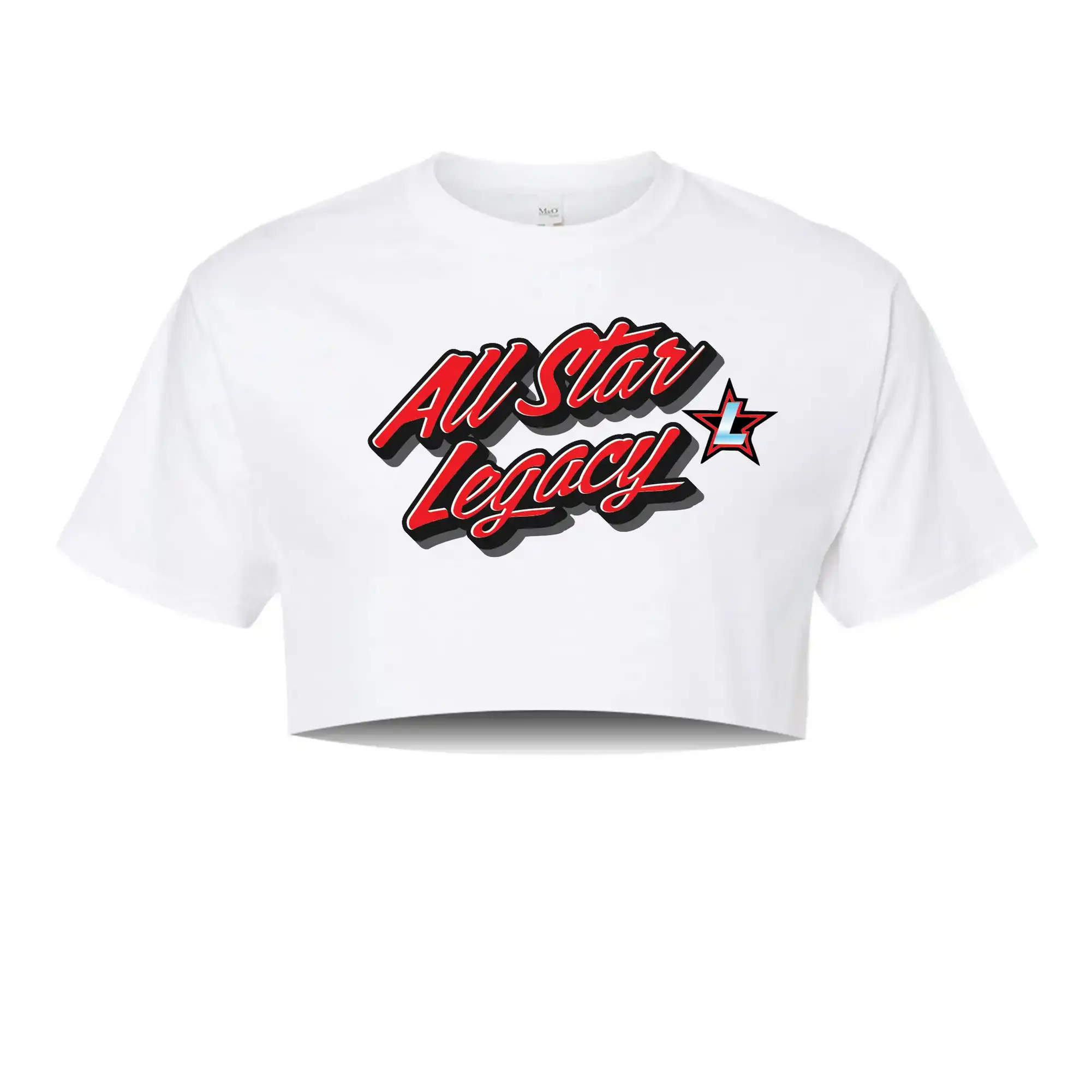 ASL White Crop Tee
