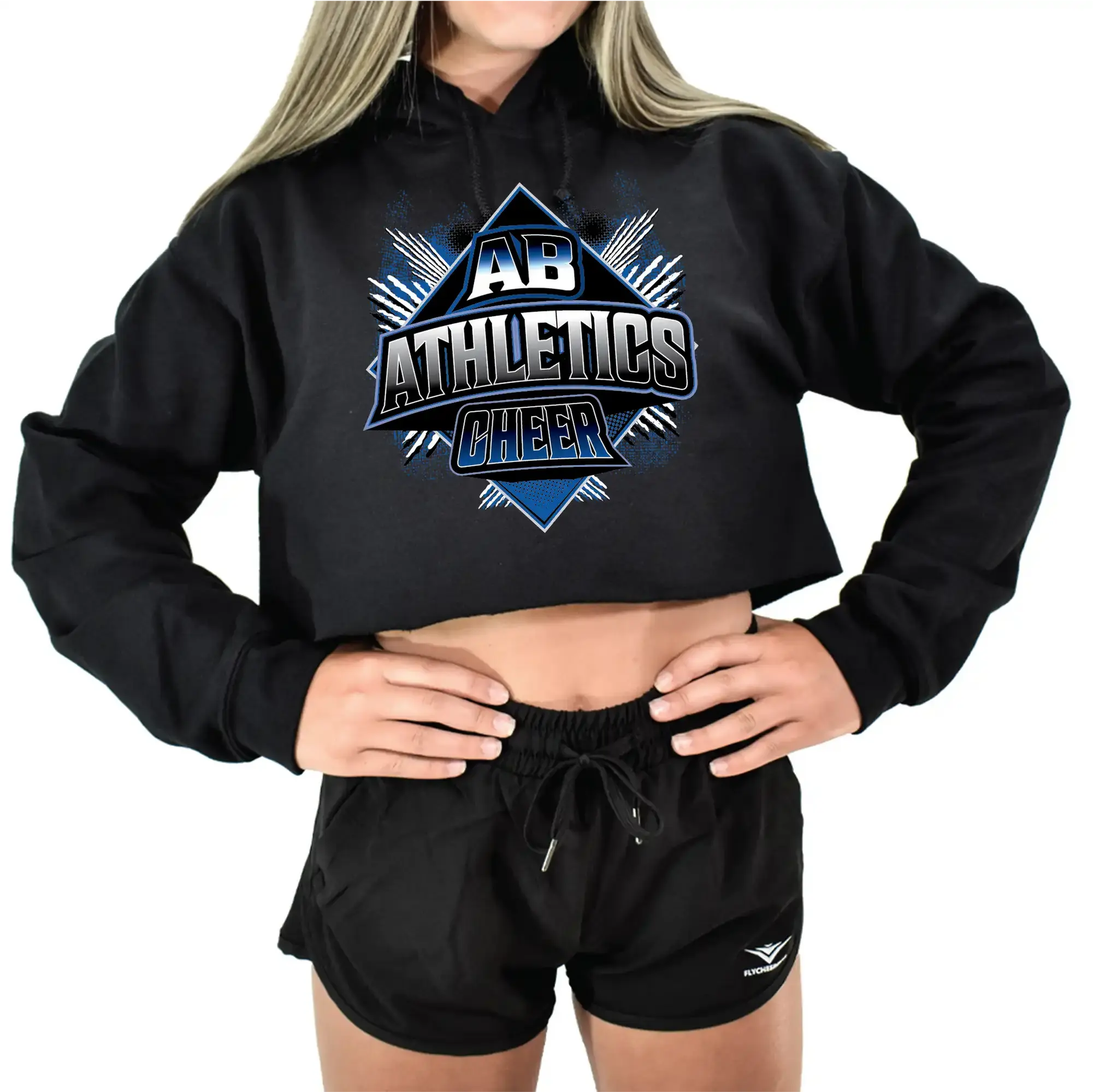 AB Black Crop Hoodie
