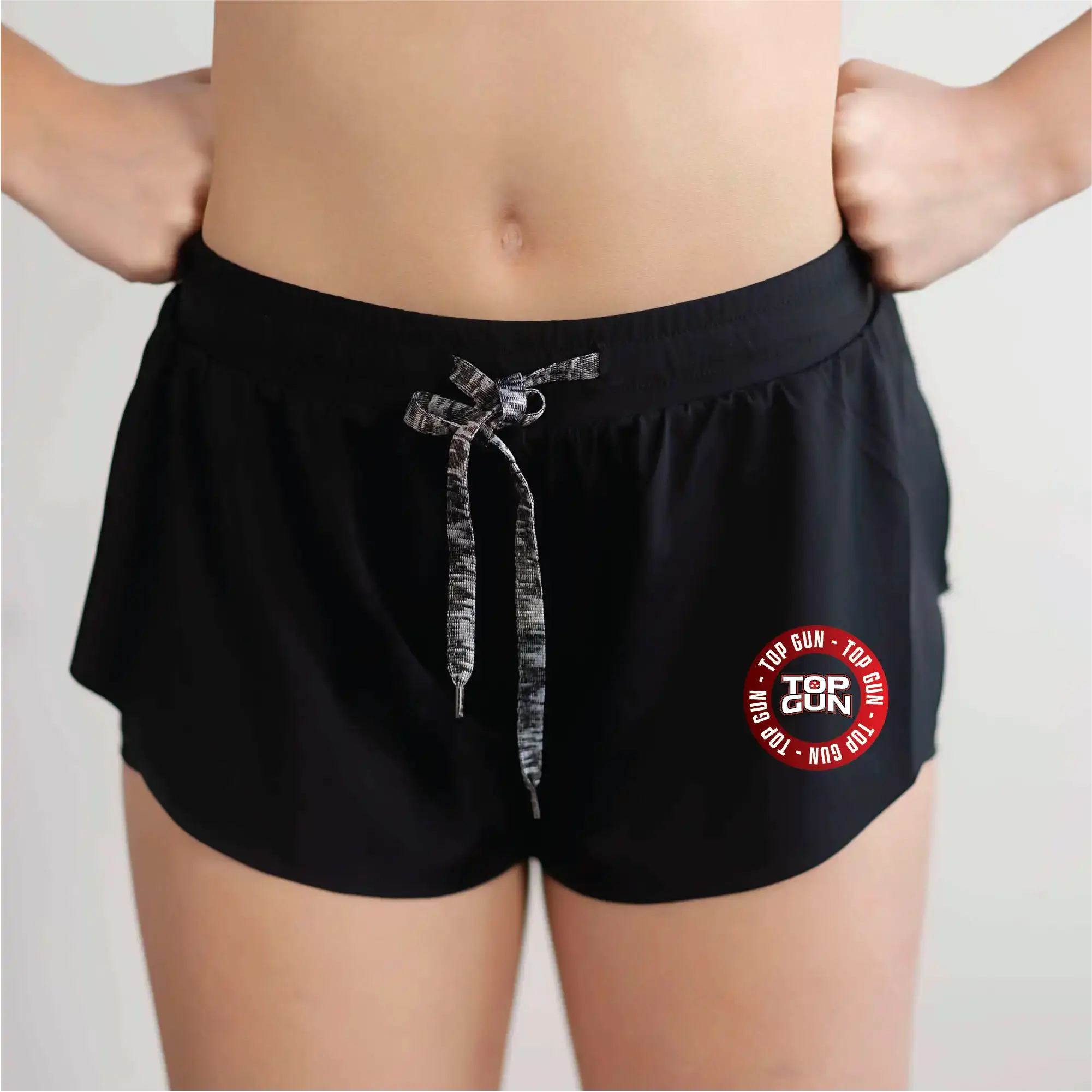 TG Black Flutter Short