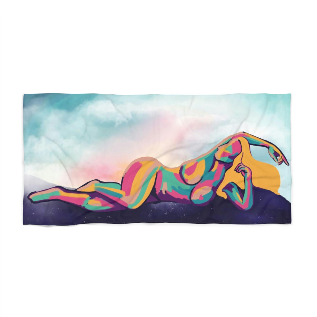 Creation of Conscious pt 2 Beach Towel