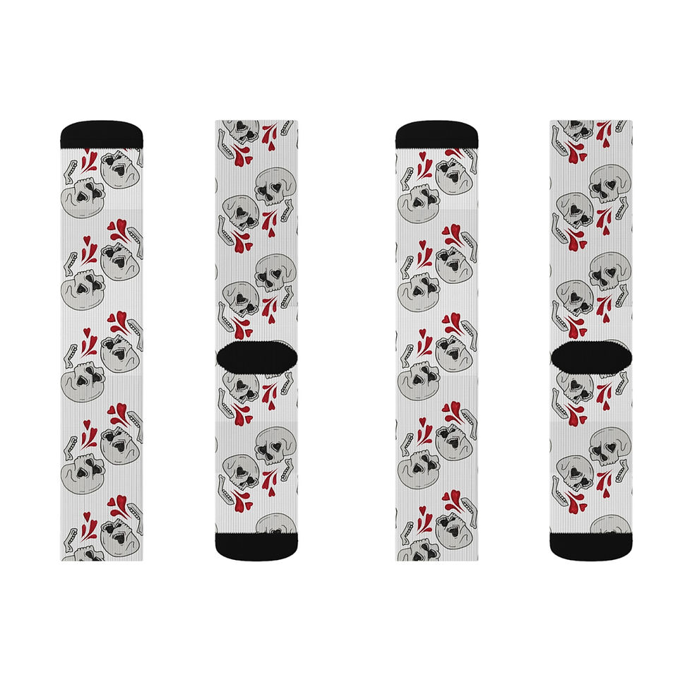 Thumbnail: The Lovers - Skeleton Cozy Crew Socks