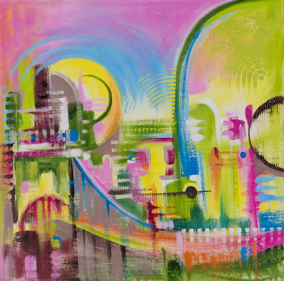 Everything's Just Rosy 18x18" oil on canvas $615