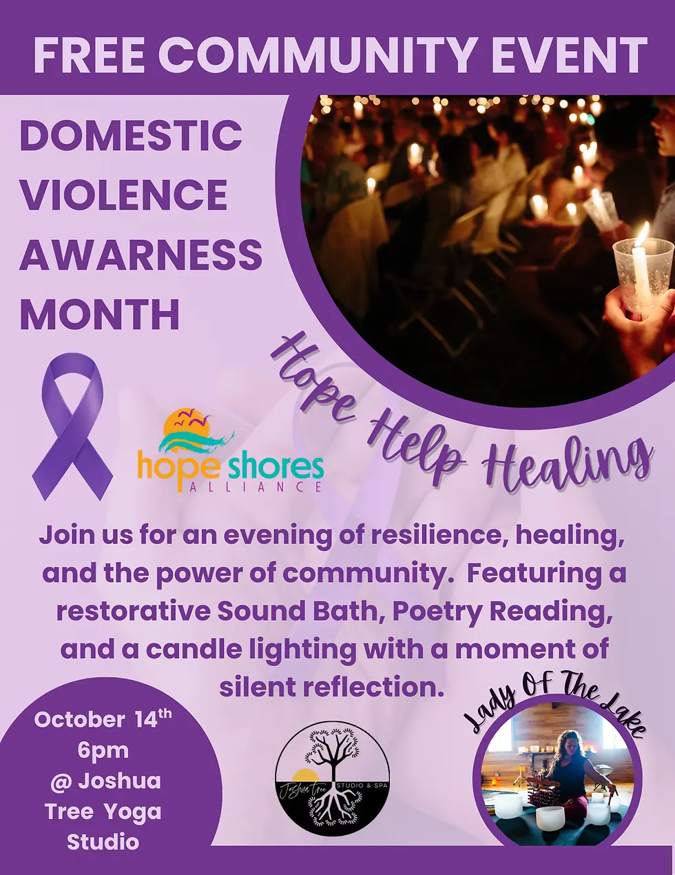 Sound Bath for Domestic Violence Awareness Month 