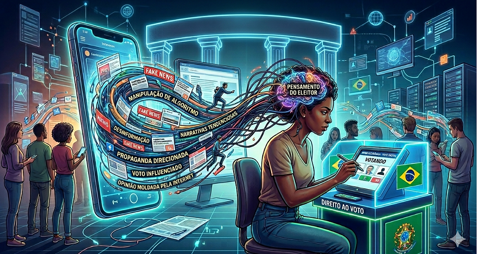 Imagem criada por IA, a partir de comandos do autor.