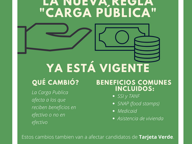 CIANA Explains: La Carga Publica Ya Esta Efectiva