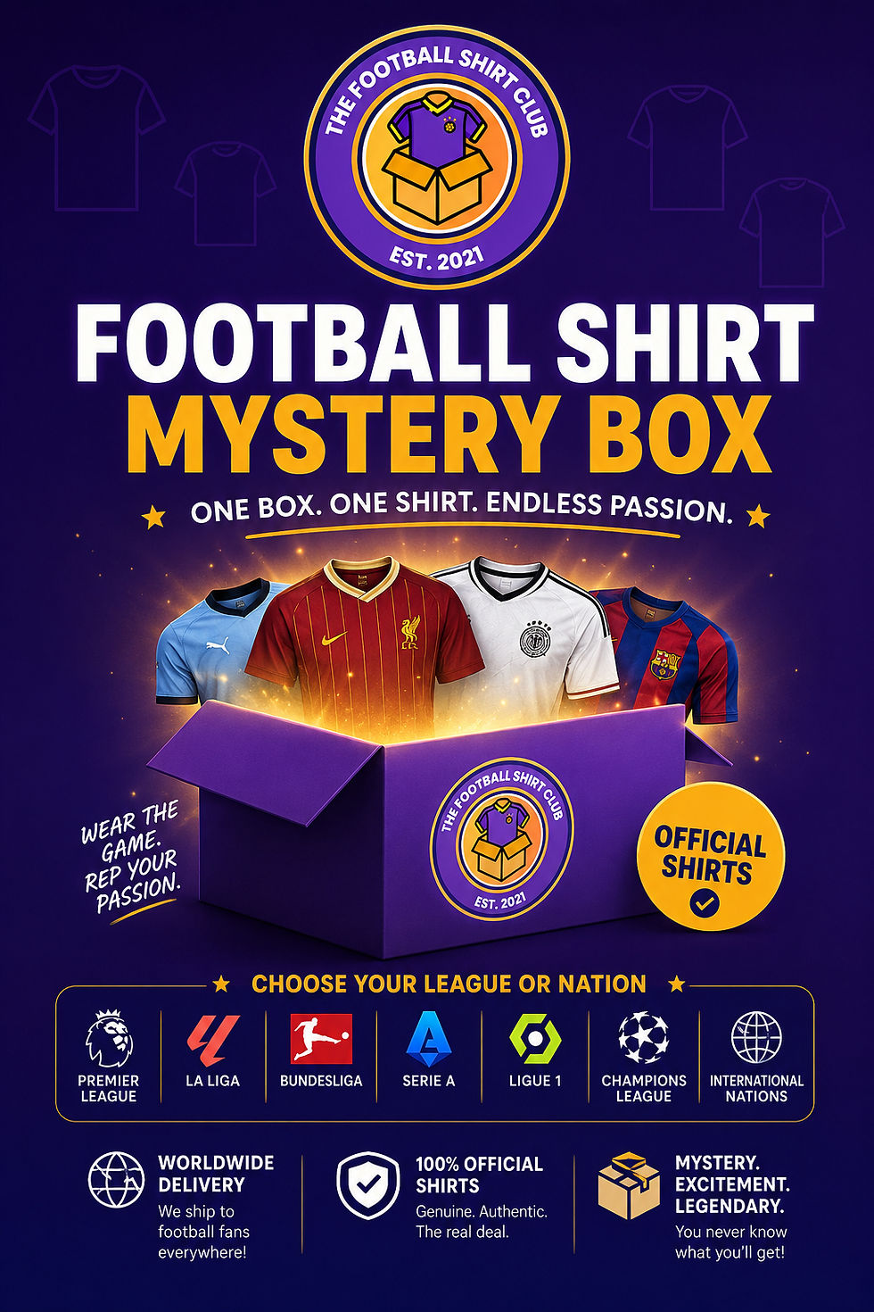 Thumbnail: Kids Football Shirt Mystery Box