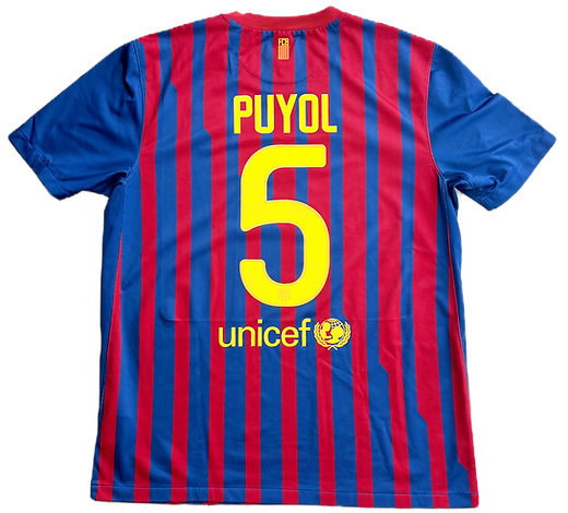新品 FC Barcelona PUYOL 5 シャツ 2011年 プジョル Barcelona 2011/12 Home Puyol #5 (L)