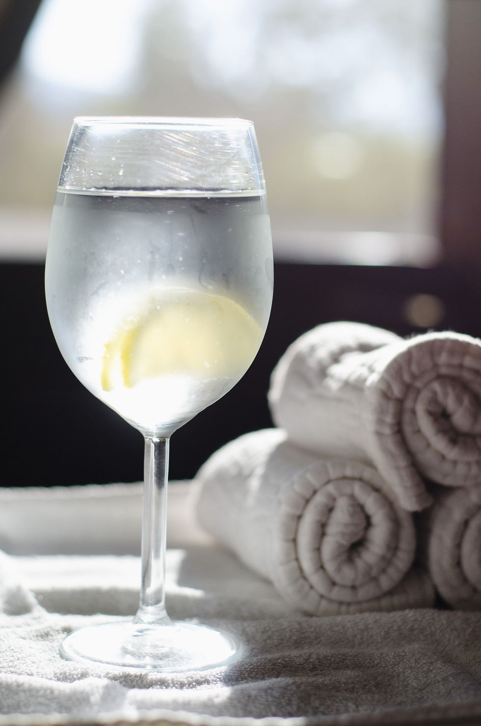 ISOLA water and towels