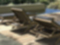 Transat en bois extérieur design La Croco