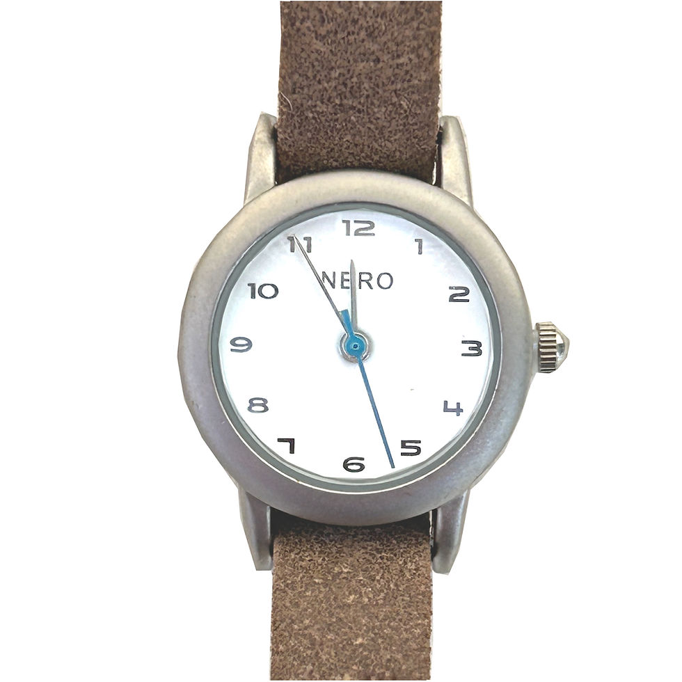 Amelia watch by NERO Australia with latte nubuck strap