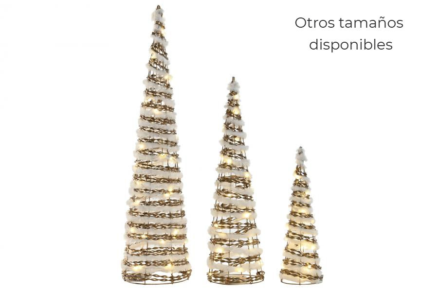 Miniatura: CONO PEQUEÑO LED METAL/CUERDA PELO 40X12 CM.