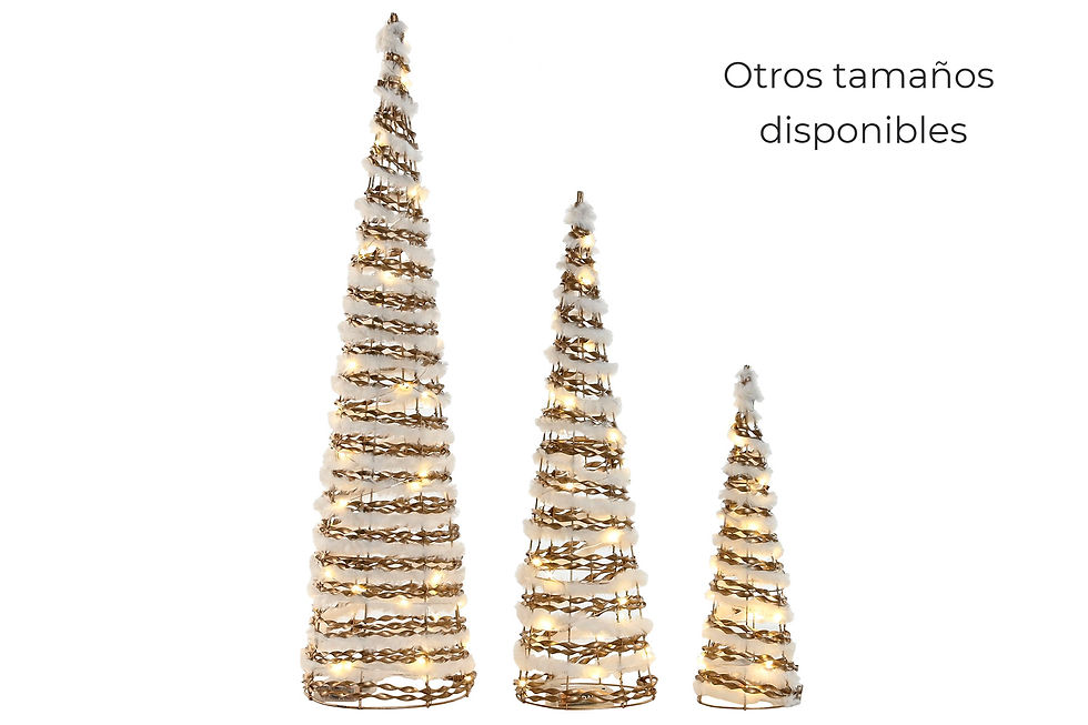 Miniatura: CONO "L" METAL/CUERDA PELO LED 20X80