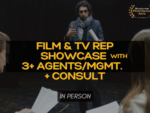 Meet 3+ Film & TV Rep Showcase + Career Consult: Pilot Season Showcase April 2025