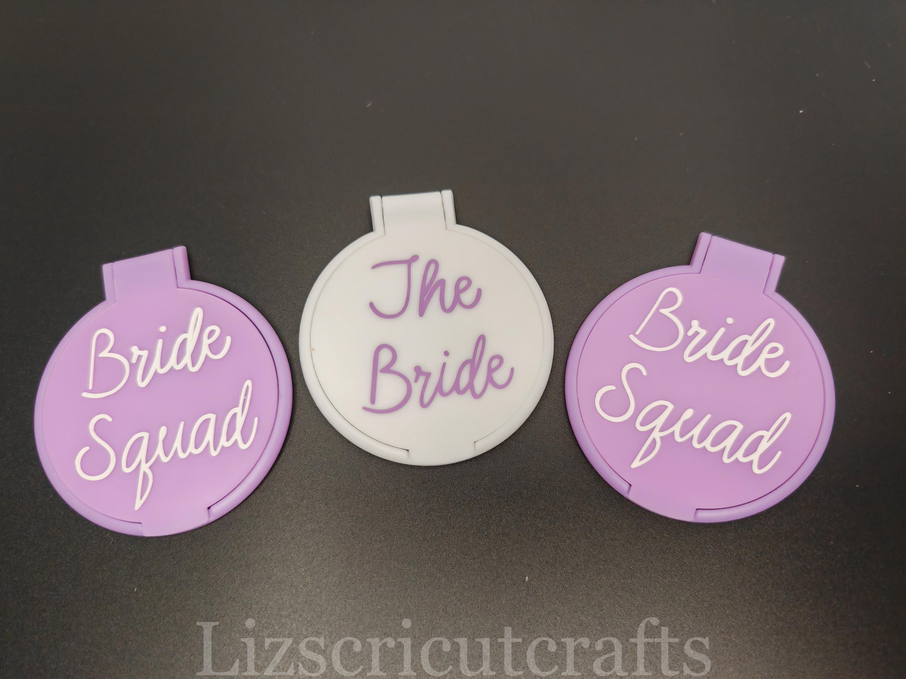 Bride Squad Compact Mirror: Personalized Wedding Favors