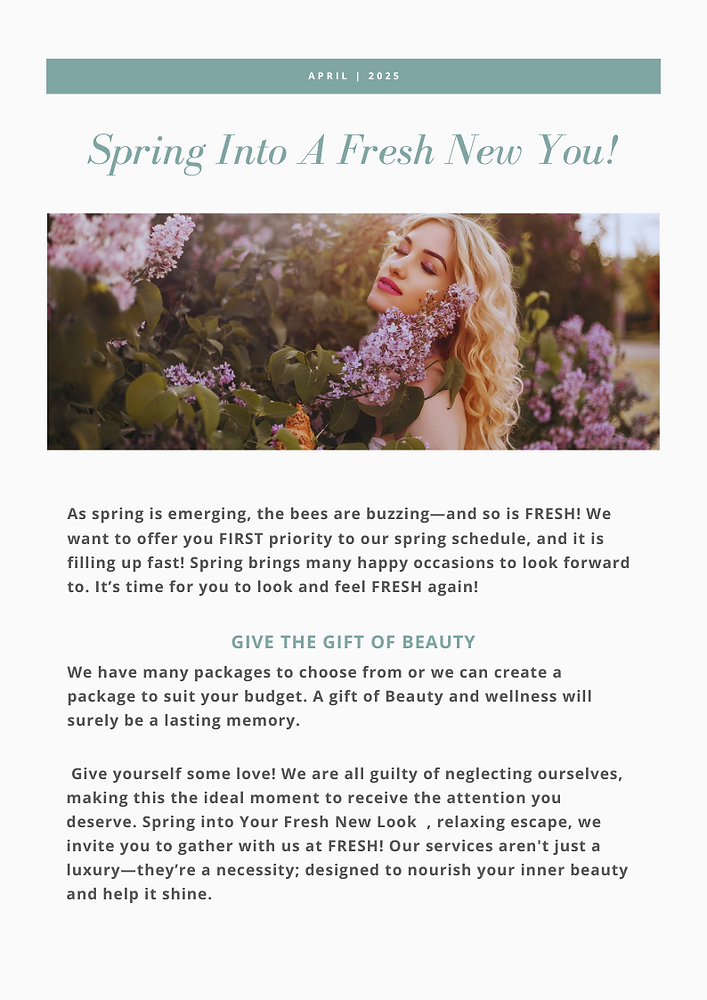 Spring Promotions!