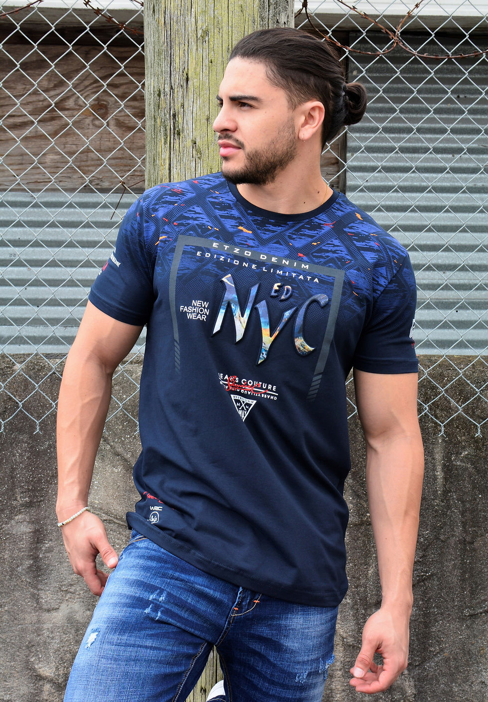 Thumbnail: Etzo "NYC" Urban Graphic Tee Shirt (TK7807)
