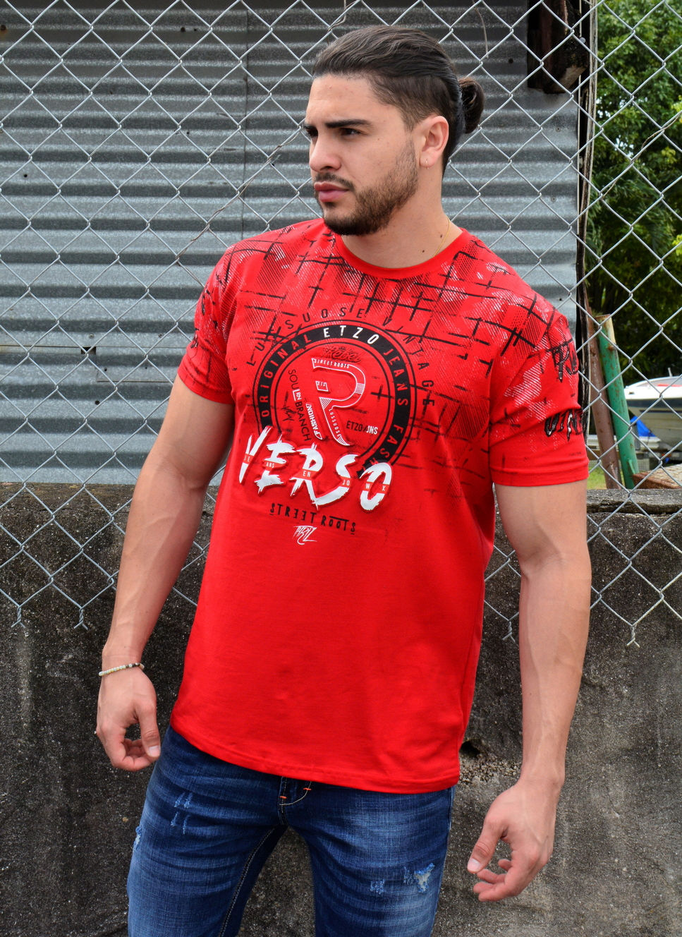 Thumbnail: Etzo  "Verso" Urban Graphic Tee Shirt (TK7804)