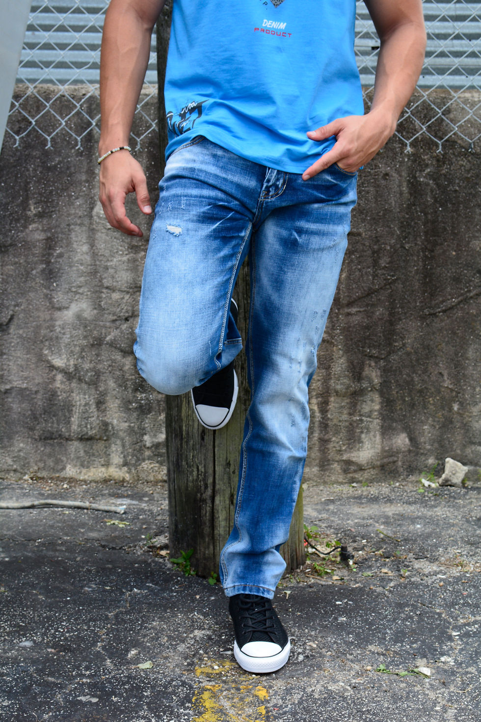 Thumbnail: Etzo Premium washed denim (J7659)