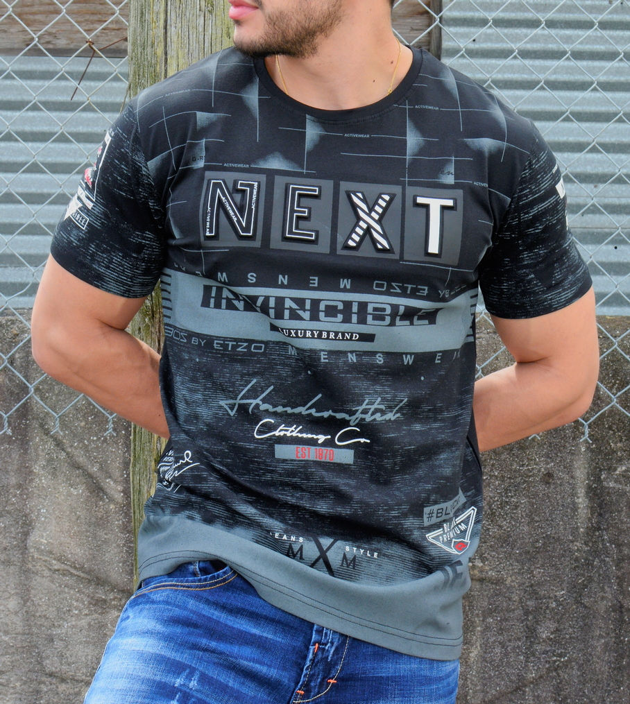 Thumbnail: Etzo  "Next" Urban Graphic Tee Shirt (TK7800)