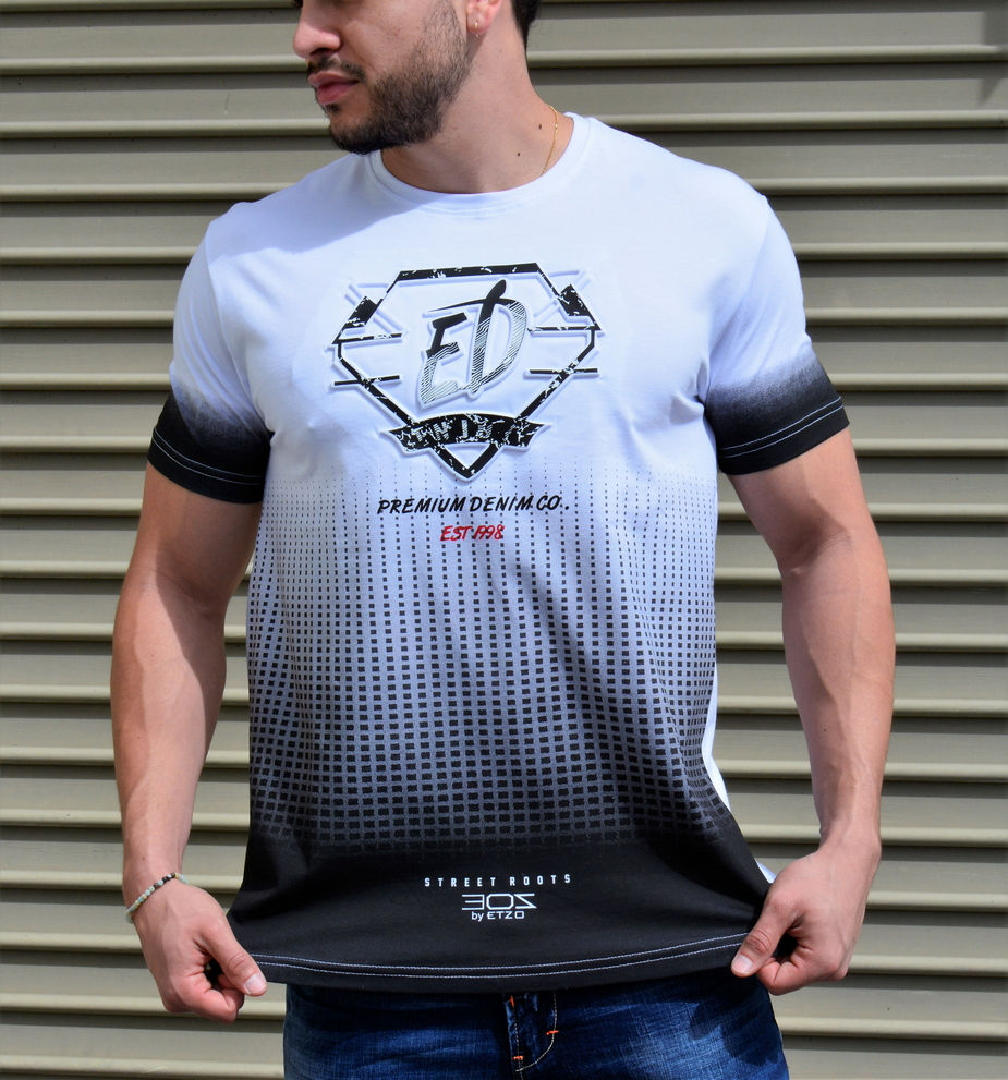 Thumbnail: Etzo  "ED" Urban Graphic Tee Shirt (TK7802)
