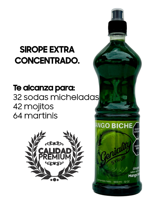 sirope geniality sabor a mango biche