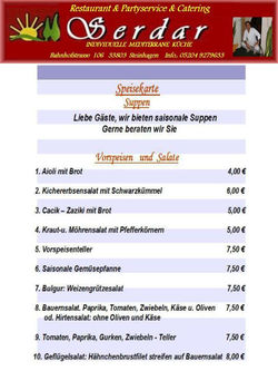 Suppen und Vorspeisen