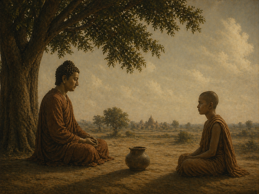 Buddha instructing Rahula