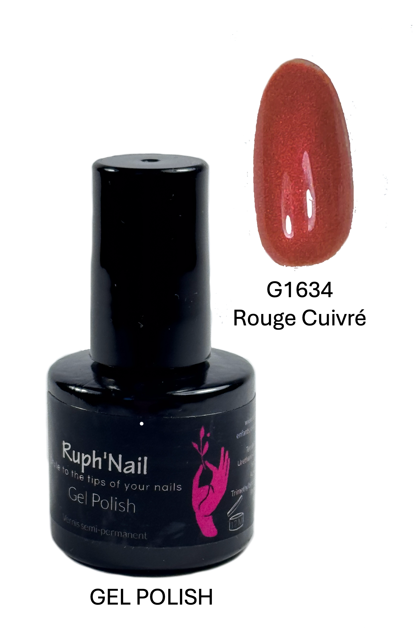 Gel Polish VSP - G1634 Rouge Cuivré - 8ml
