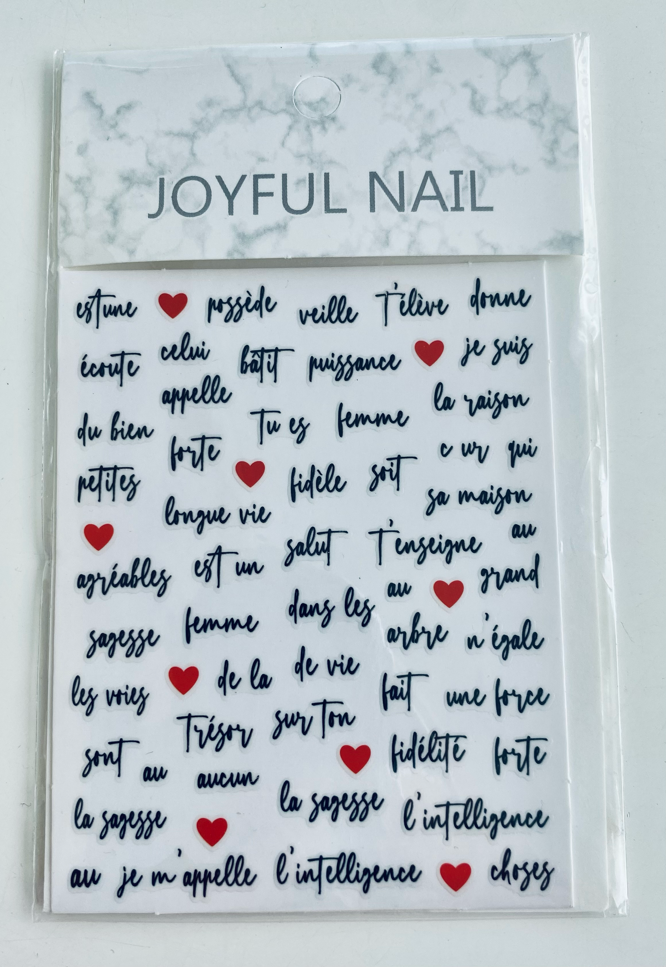 Nail Art Stickers Paroles de Sagesse