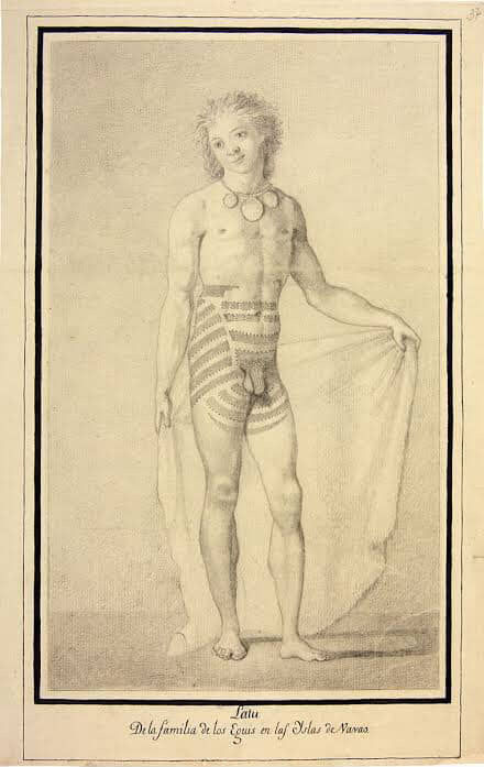 " Tatu De la familia de los Egues en las Islas de Nuevas" translated from Spanish to English: "Tattoo From the family of the Egues in the New Islands" 