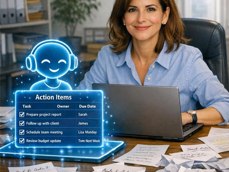 How Office Admins Can Turn Meeting Notes Into Clear Actions Using AI