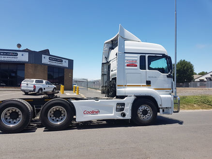 Aerodynamic fiberglass tank skirt for MAN trucks by TOJEM – durable side skirt upgrade, locally manufactured in South Africa.