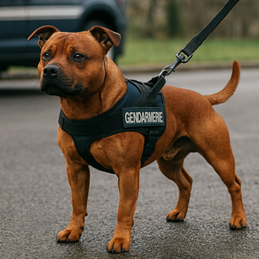 Le Staffordshire Bull Terrier au service de la Gendarmerie Nationale